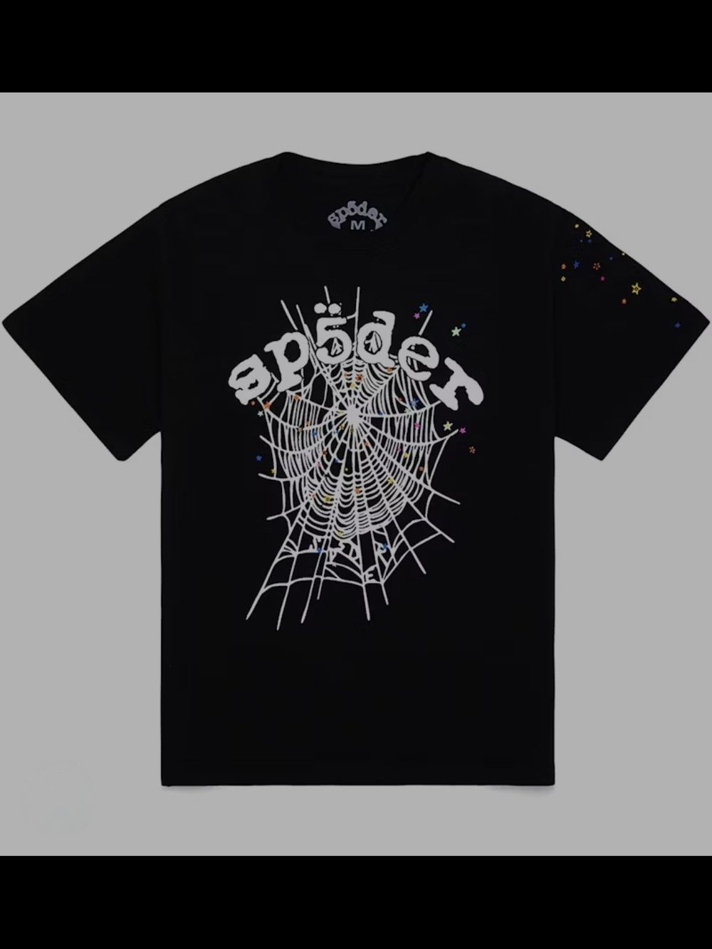 Spider Web Graphic Tee - Black
